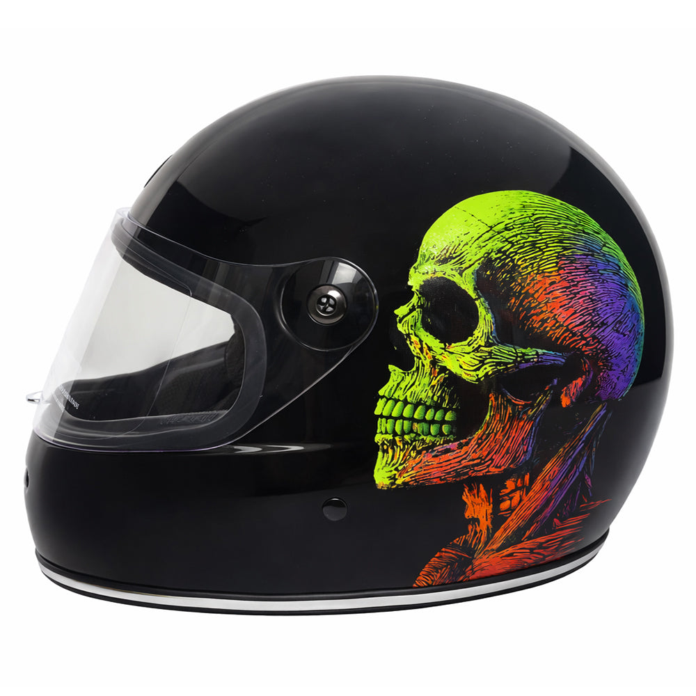 Capacete Urban Bigbore S Neon Skull