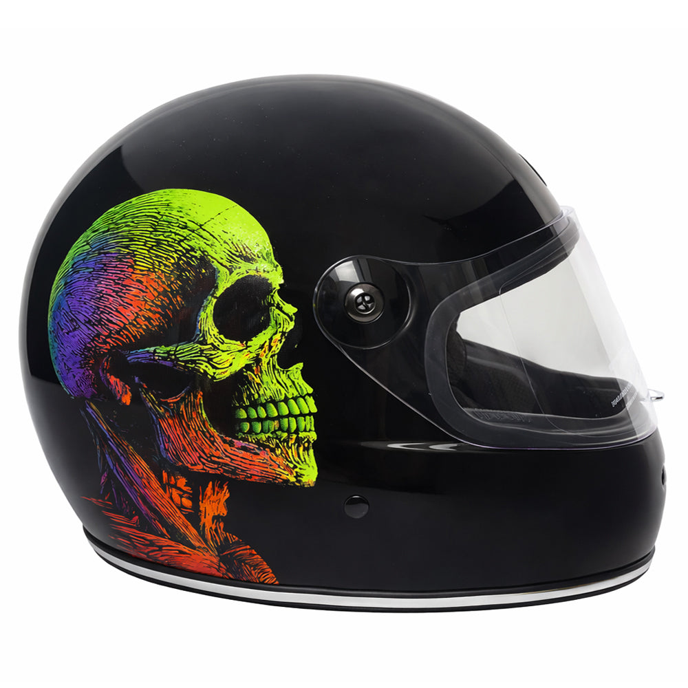 Capacete Urban Bigbore S Neon Skull