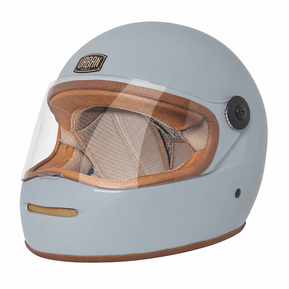 Capacete Urban Bigbore S Camel Leather Gelo