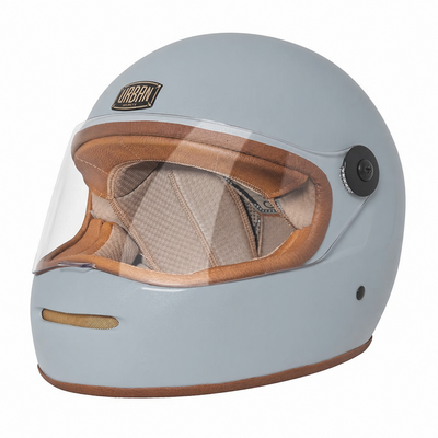 Capacete Urban Bigbore S Camel Leather Gelo