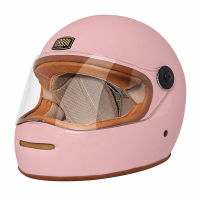 Capacete Urban Bigbore S Camel Leather Rose