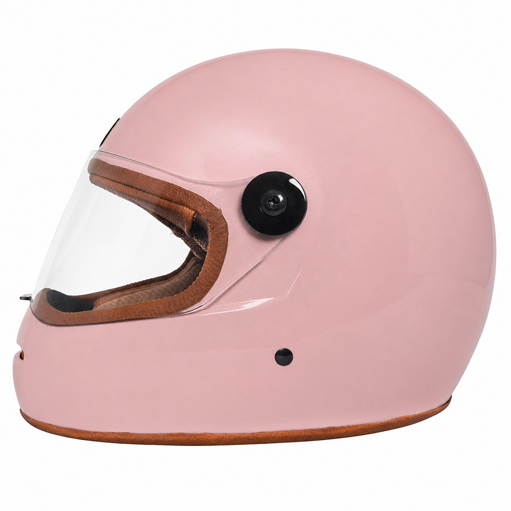 Capacete Urban Bigbore S Camel Leather Rose