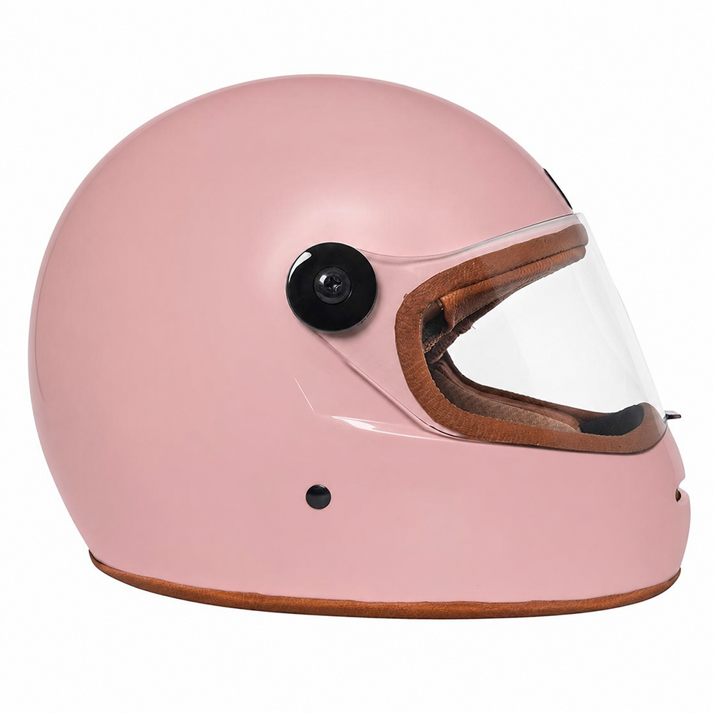 Capacete Urban Bigbore S Camel Leather Rose