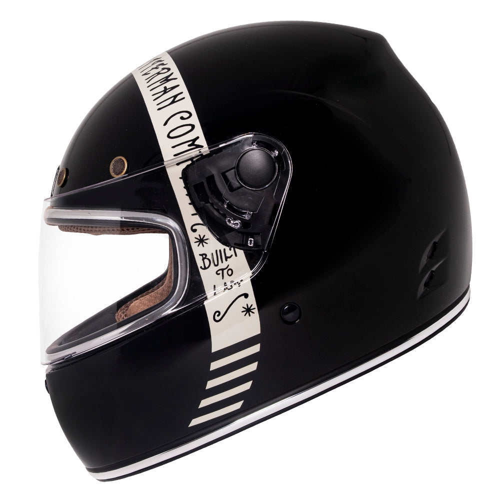 Capacete Urban Cafe Racer Cutterman Preto