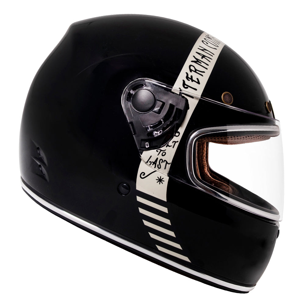 Capacete Urban Cafe Racer Cutterman Preto