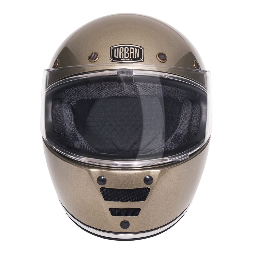 Capacete Urban Cafe Racer Champanhe Flake
