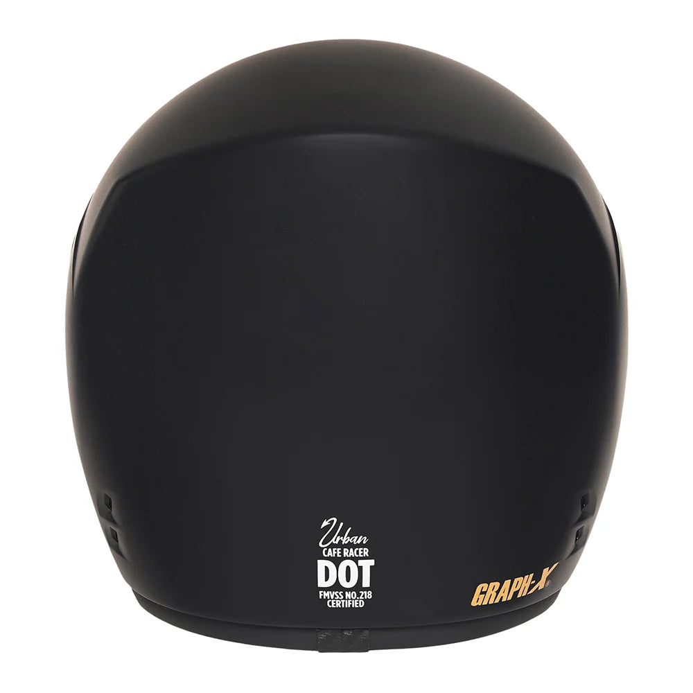Capacete Urban Cafe Racer Graph-X Preto