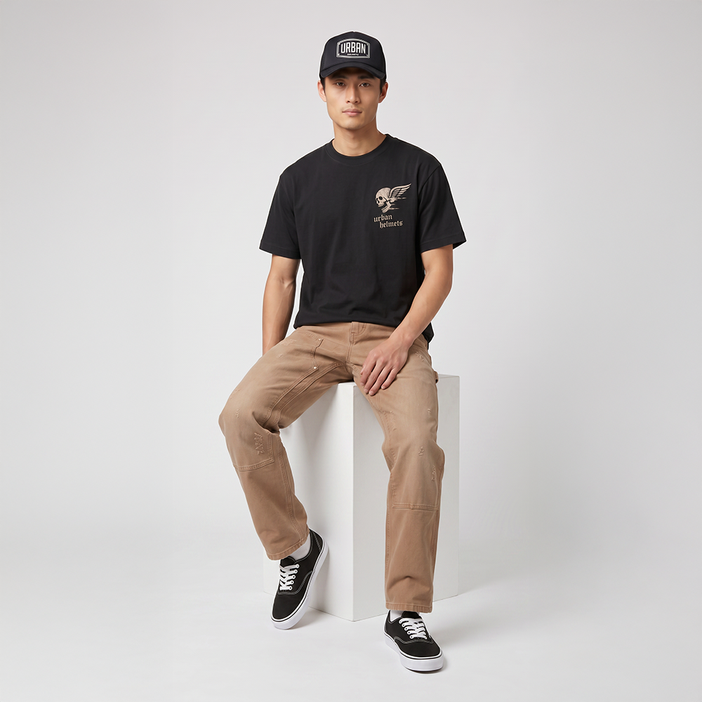 Camiseta Urban Black Riding Crew