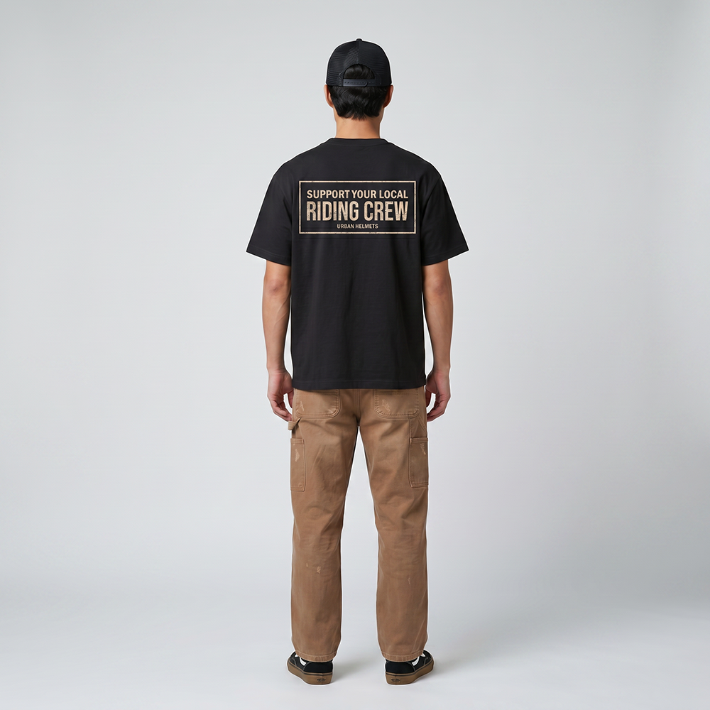 Camiseta Urban Black Riding Crew