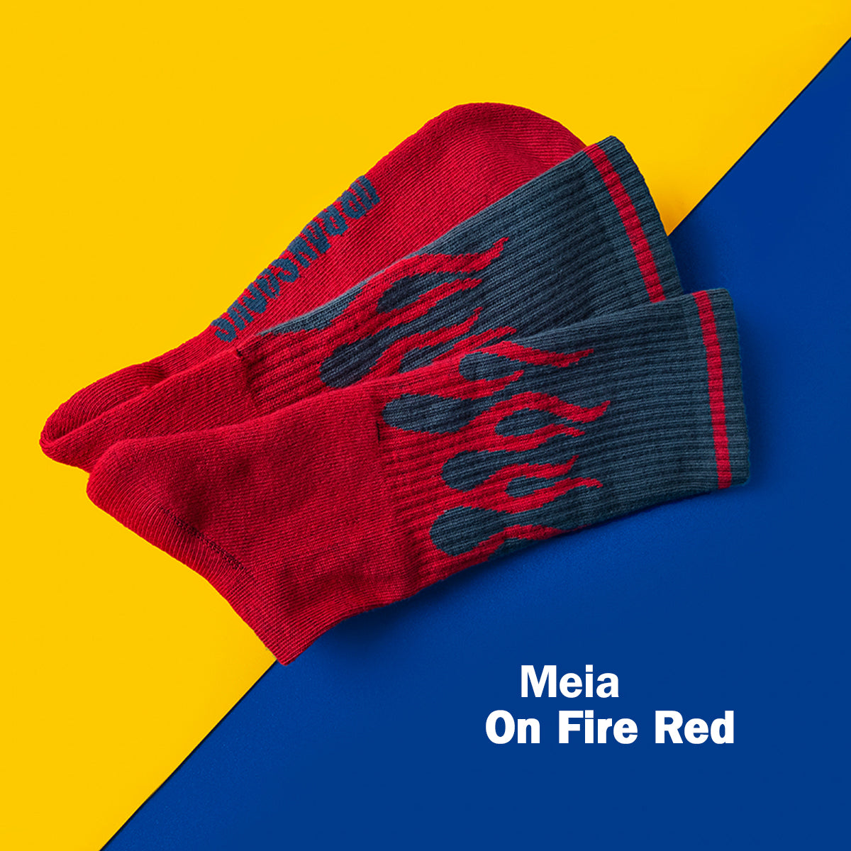 Meia Urbansocks On Fire Vermelha