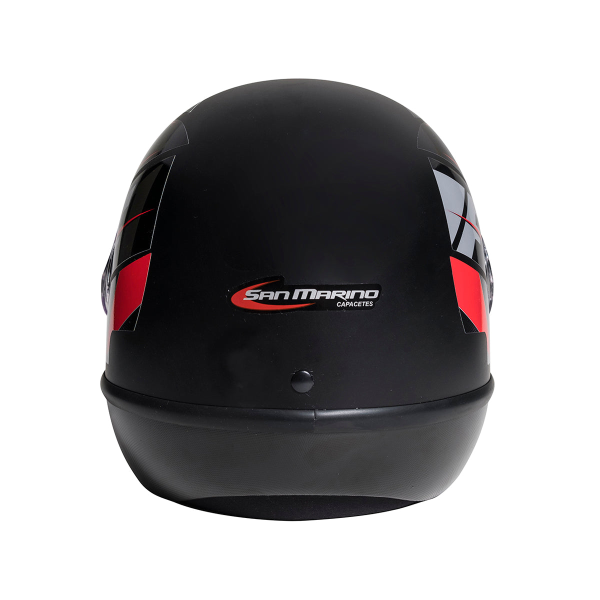 Capacete Fórmula 1 Neo Preto Fosco Vermelho
