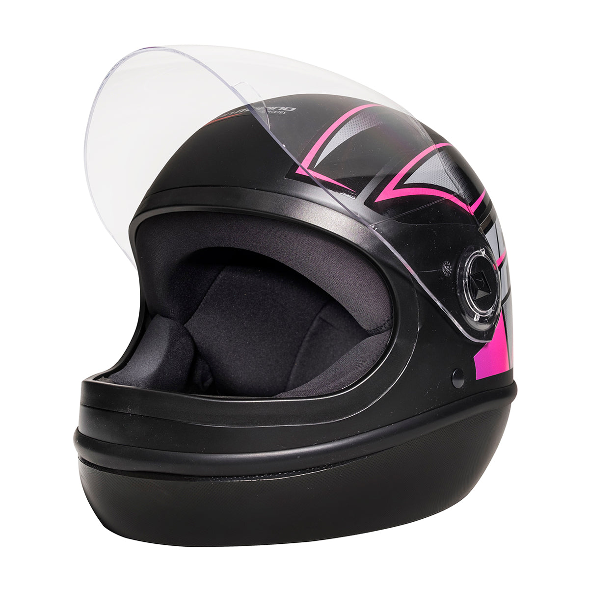 Capacete Fórmula 1 Neo Preto Fosco Rosa
