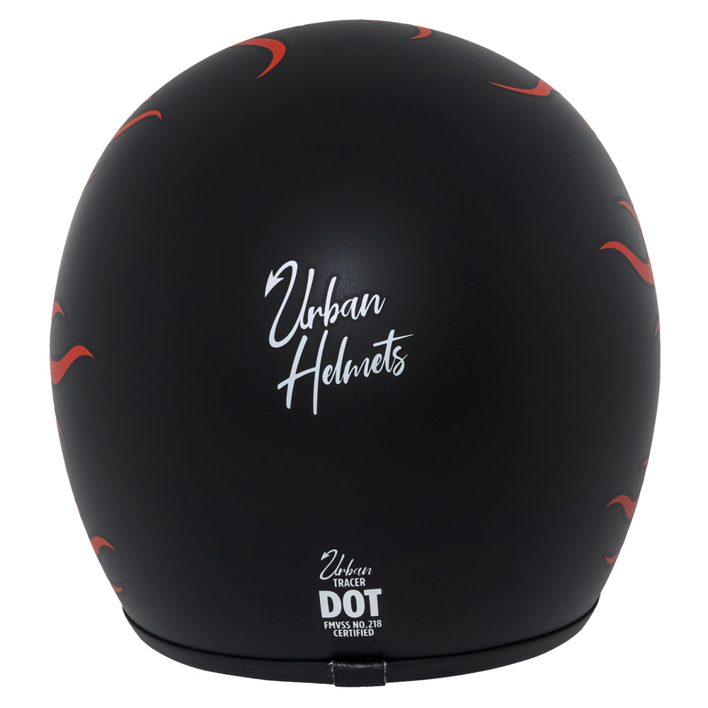 Capacete Urban Tracer On Fire Preto