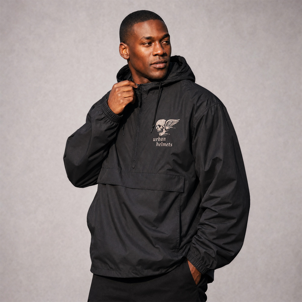 Windbreaker Urban Black Rock Skull