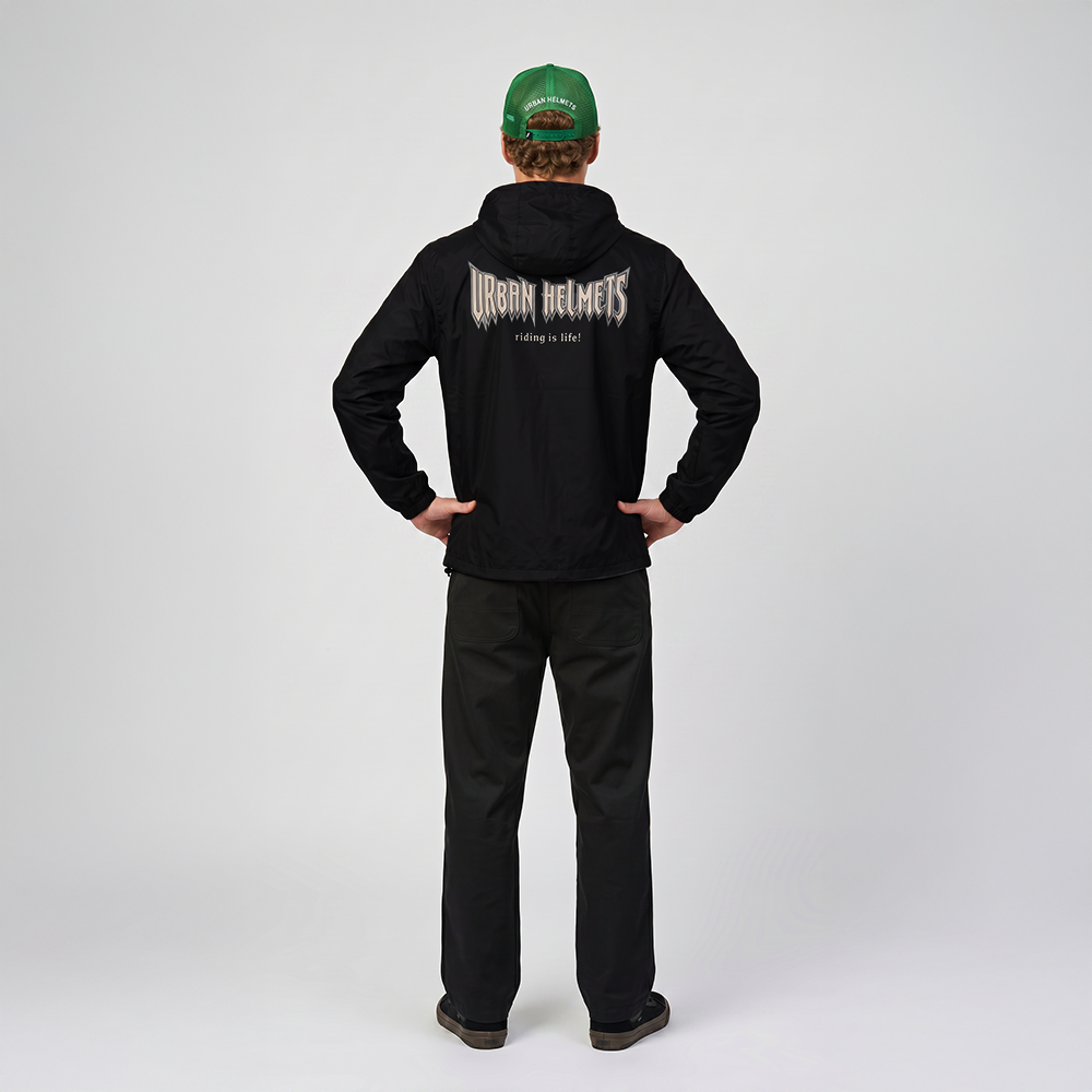 Windbreaker Urban Black Rock Skull