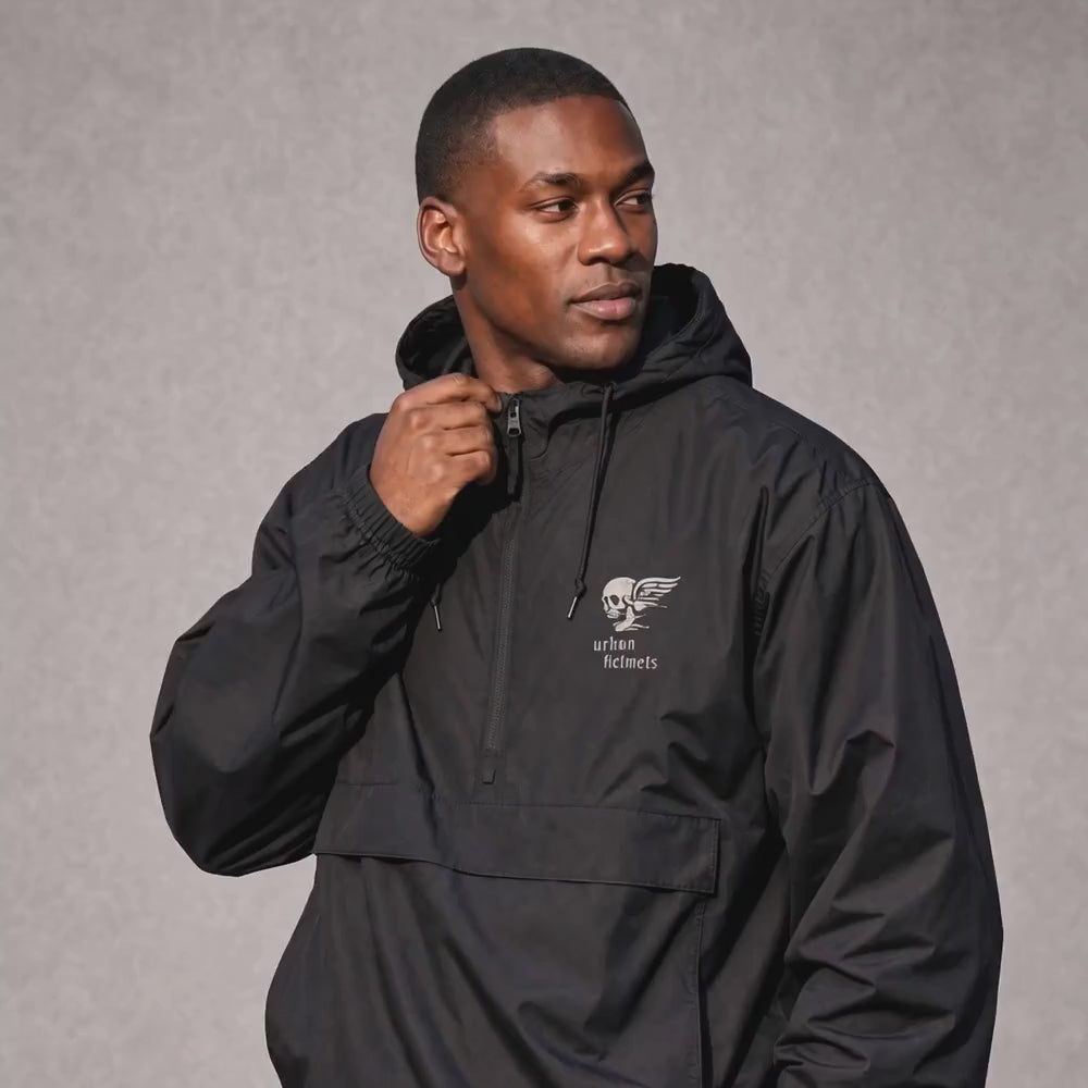 Windbreaker Urban Black Rock Skull