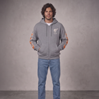 Casaco Urban Hoodie Gray Rocky Skull