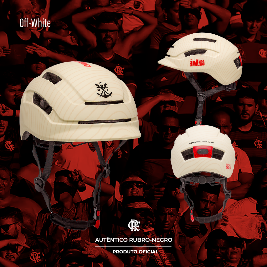 Capacete Urban Sports Broder Flamengo Off-White