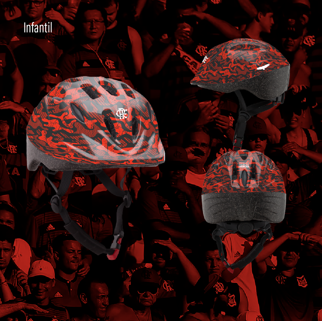 Capacete Infantil Urban Sports Fun Kid Flamengo