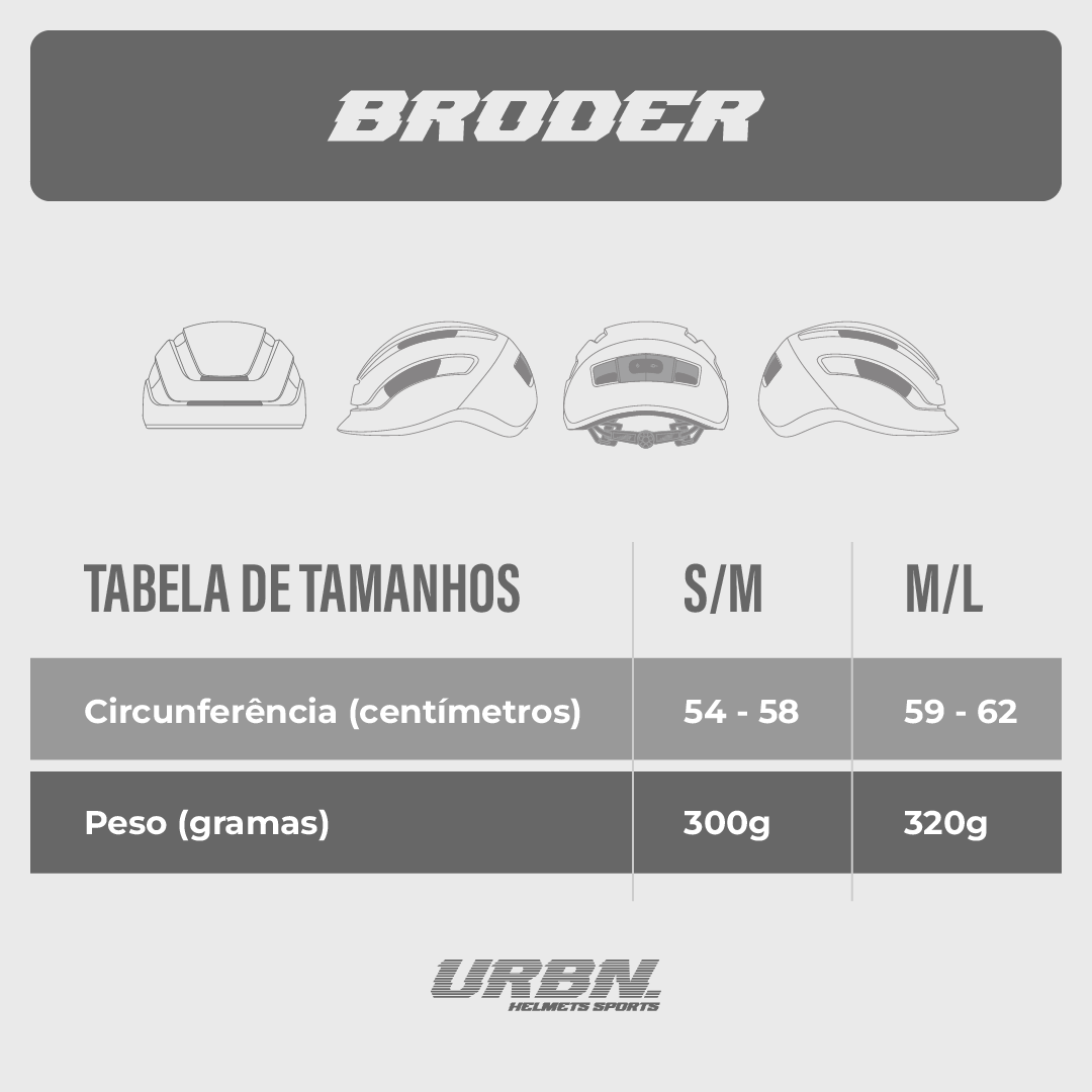 Capacete Urban Sports Broder Corinthians